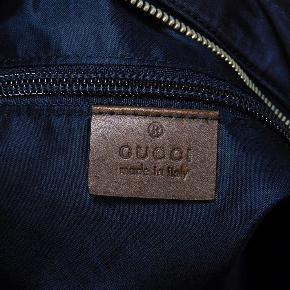 GUCCI Shoulder Bag 270410 F951N 8611 Nylon Navy x red web Diamante messenger bag mens Used