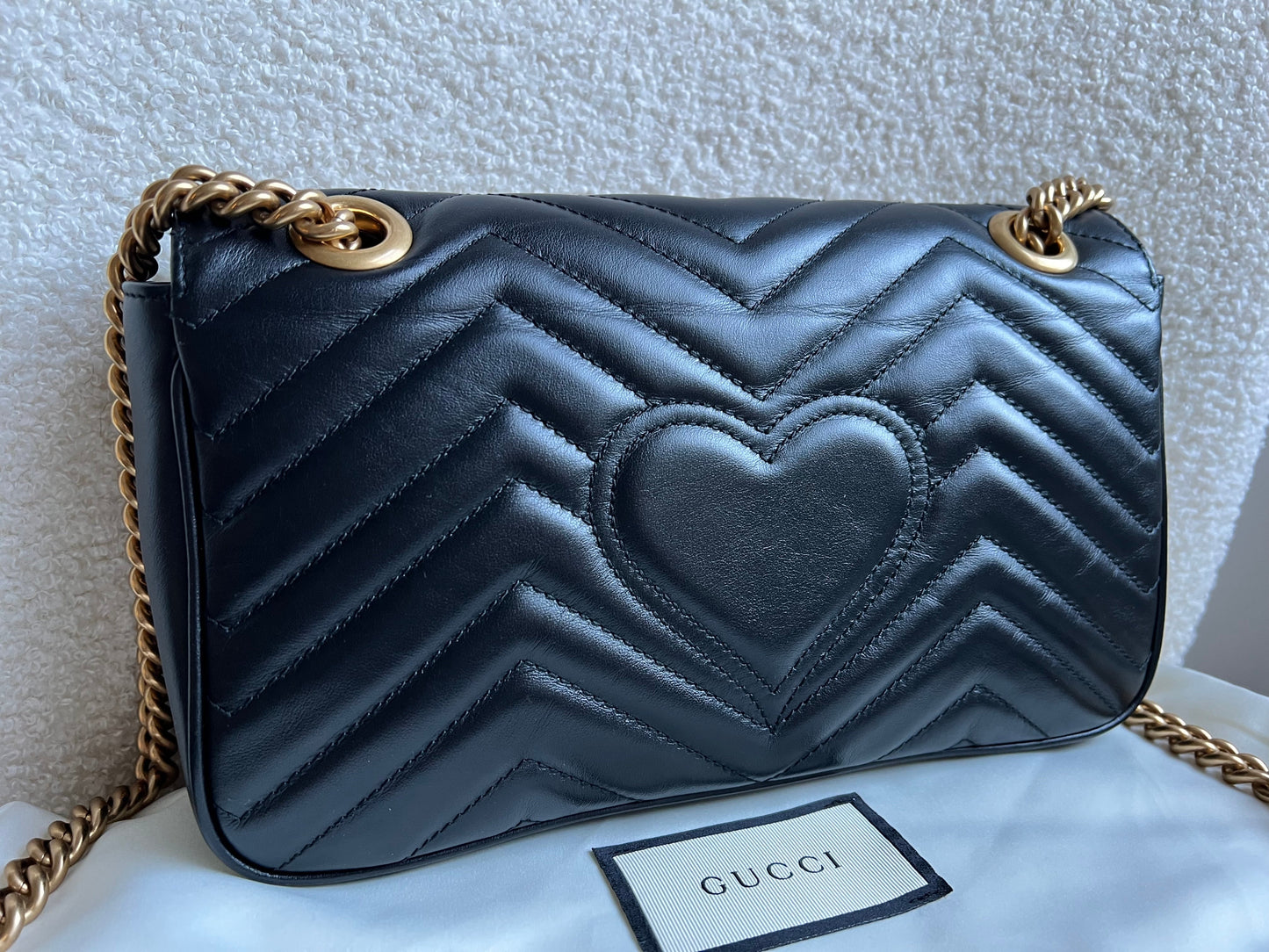 Gucci GG Black Marmont Small Shoulder Bag (RRP £2070)