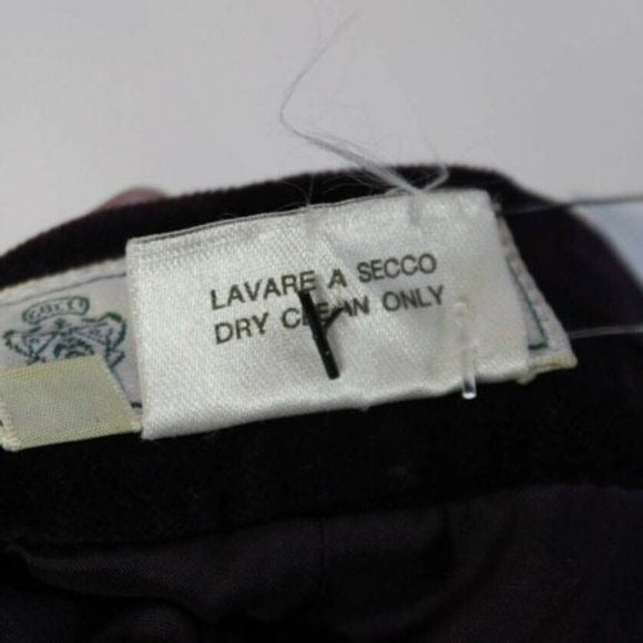 Early Vintage Gucci Purple Velvet Pencil Skirt