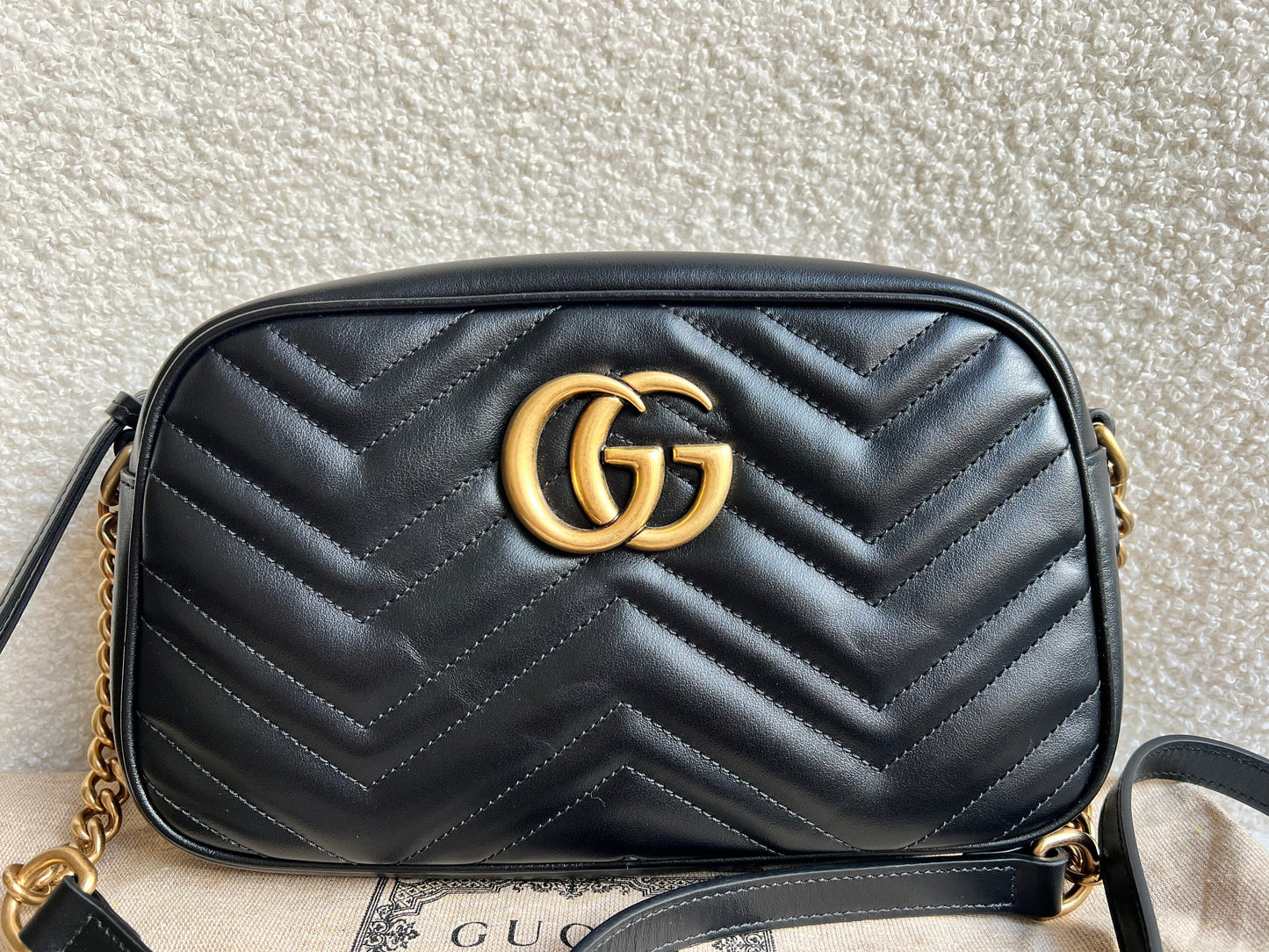Gucci GG Black Marmont Small Shoulder Bag (RRP £1440)