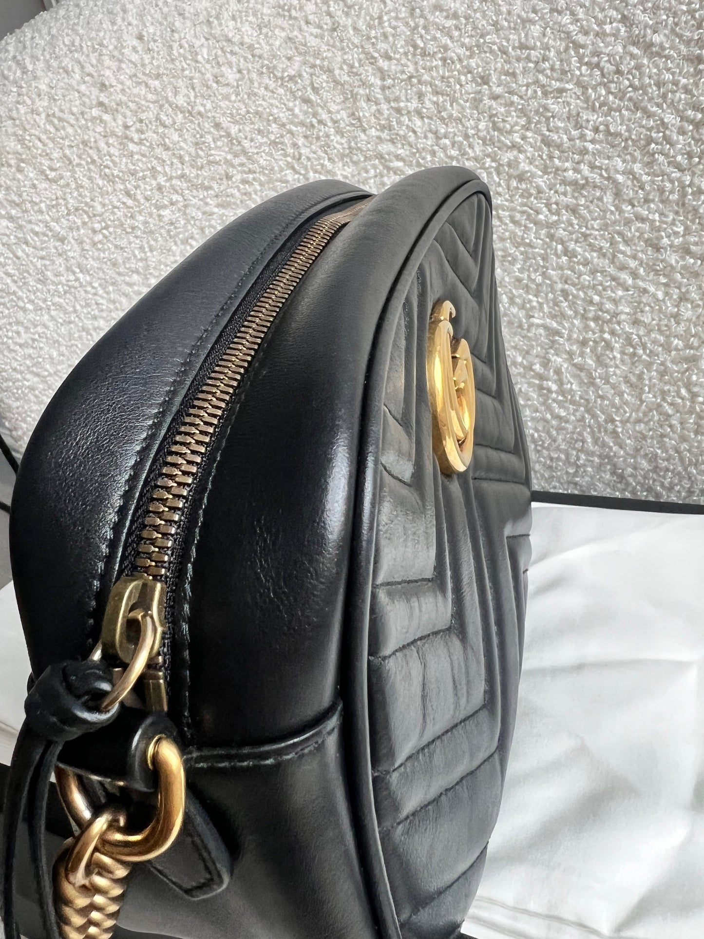 Gucci GG Black Marmont Small Shoulder Bag (RRP £1440)