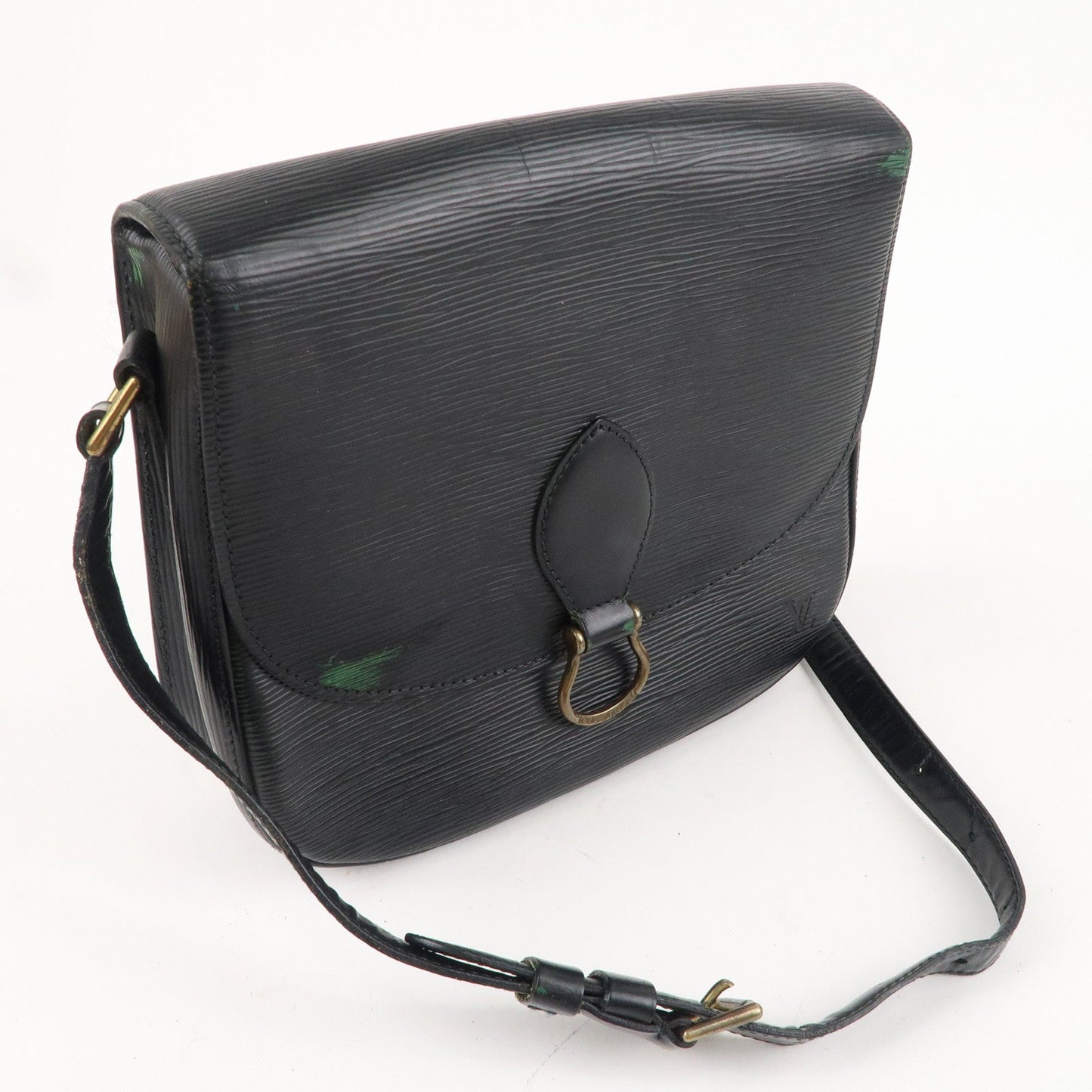 Louis Vuitton Epi Saint Cloud Shoulder Bag Noir Black M52192