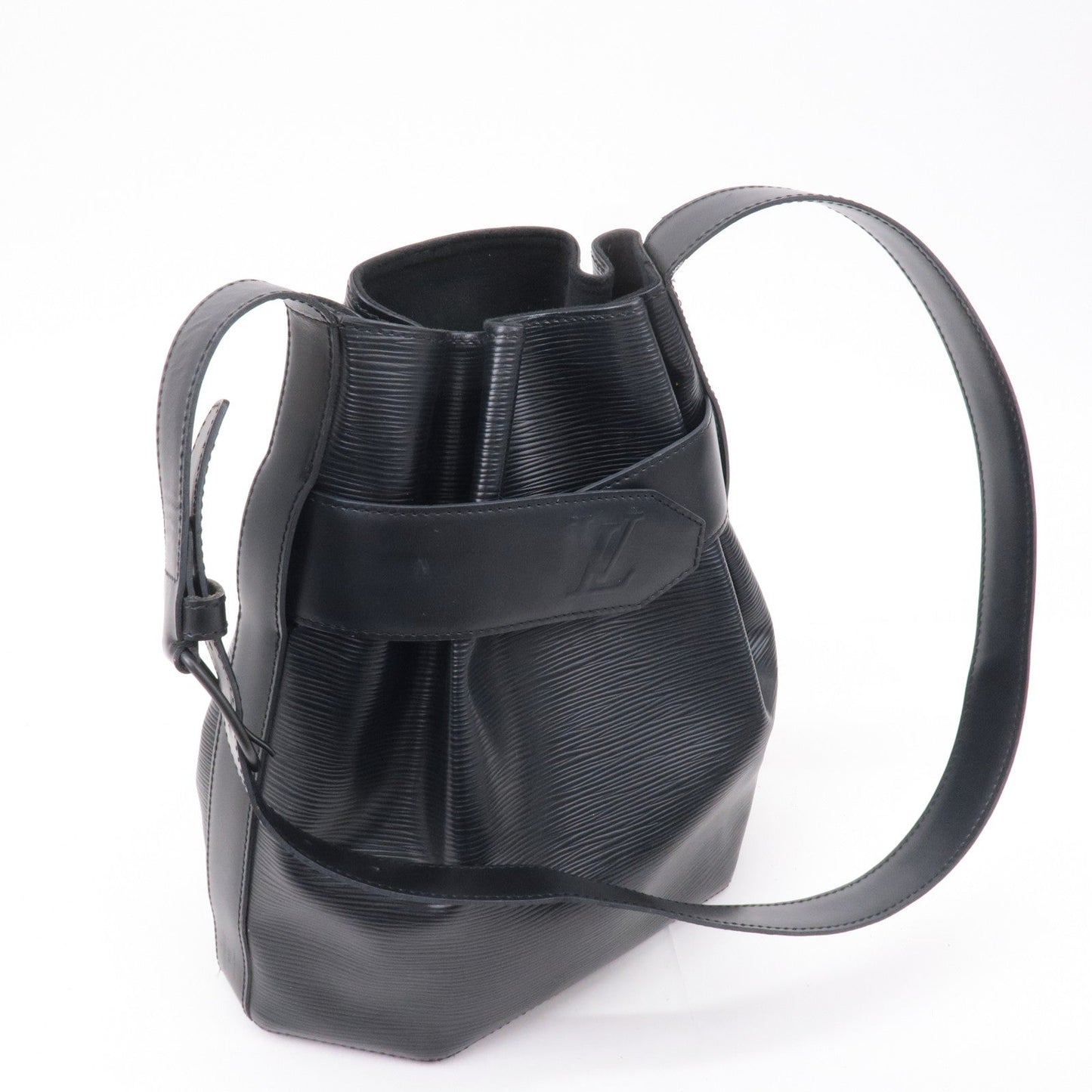 Louis Vuitton Epi Sac D'epaule PM Bucket Bag Noir Black M80157