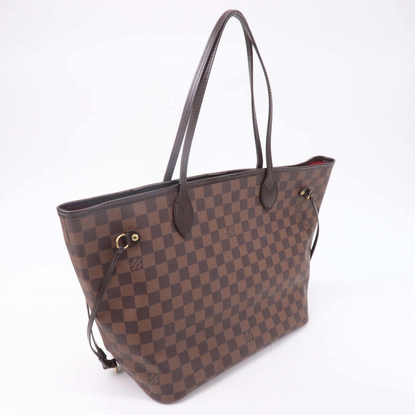 Louis Vuitton Damier Neverfull MM Tote Bag Brown N51105