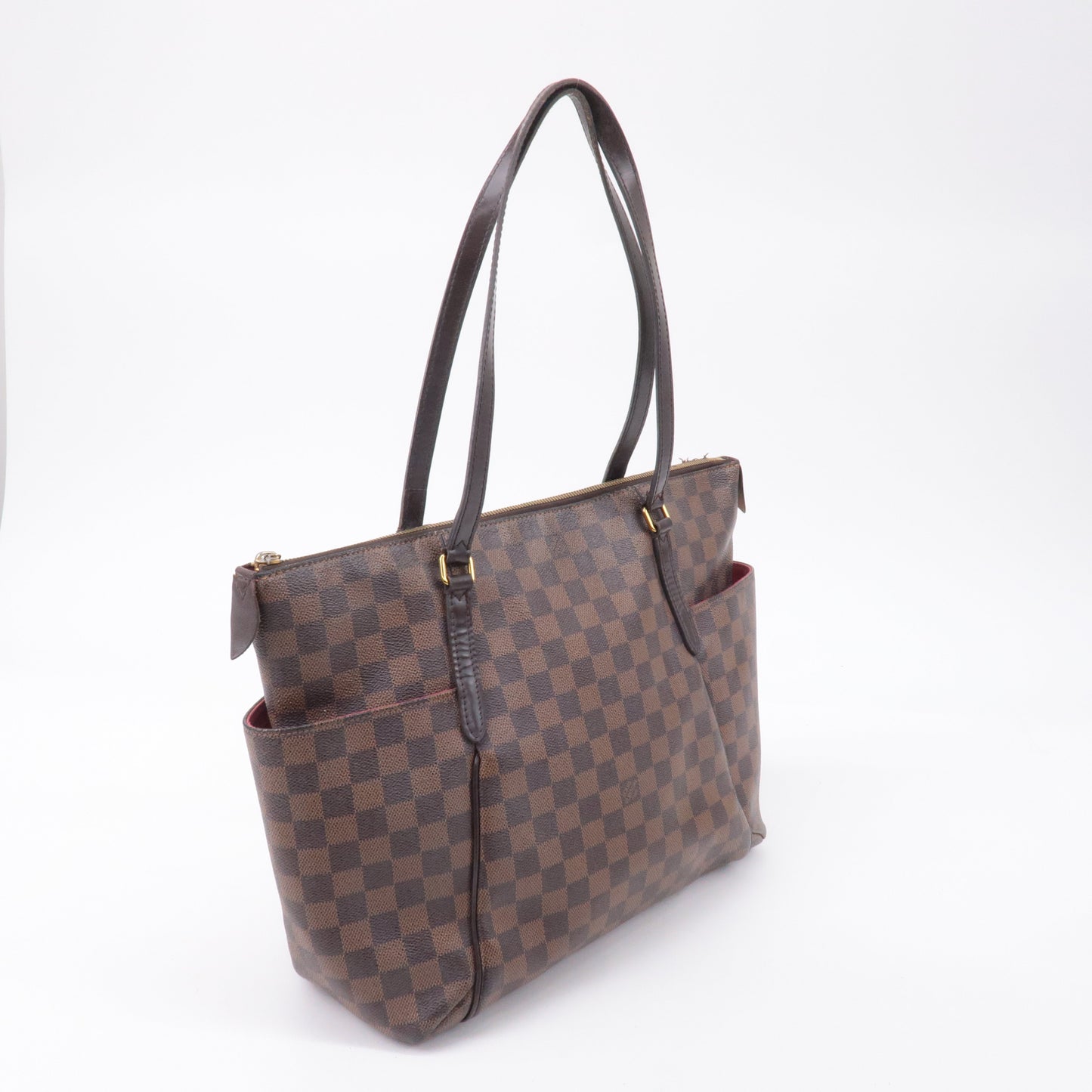 Louis Vuitton Damier Totally MM Shoulder Bag Brown N41281