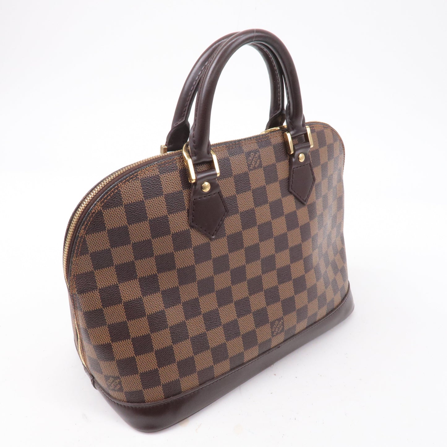 Louis Vuitton Damier Ebene Alma Hand Bag Brown N51131