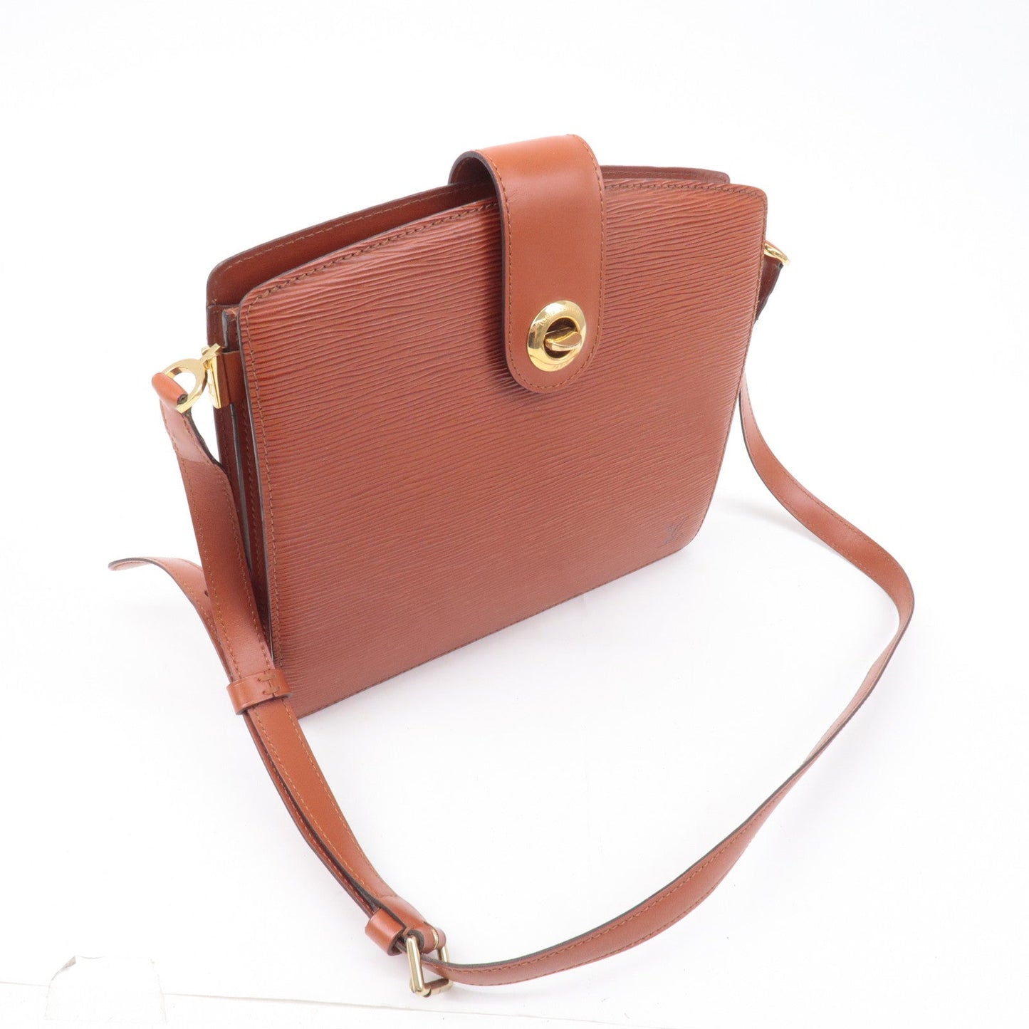 Louis Vuitton Epi Capucines Shoulder Bag Kenya Brown M52343