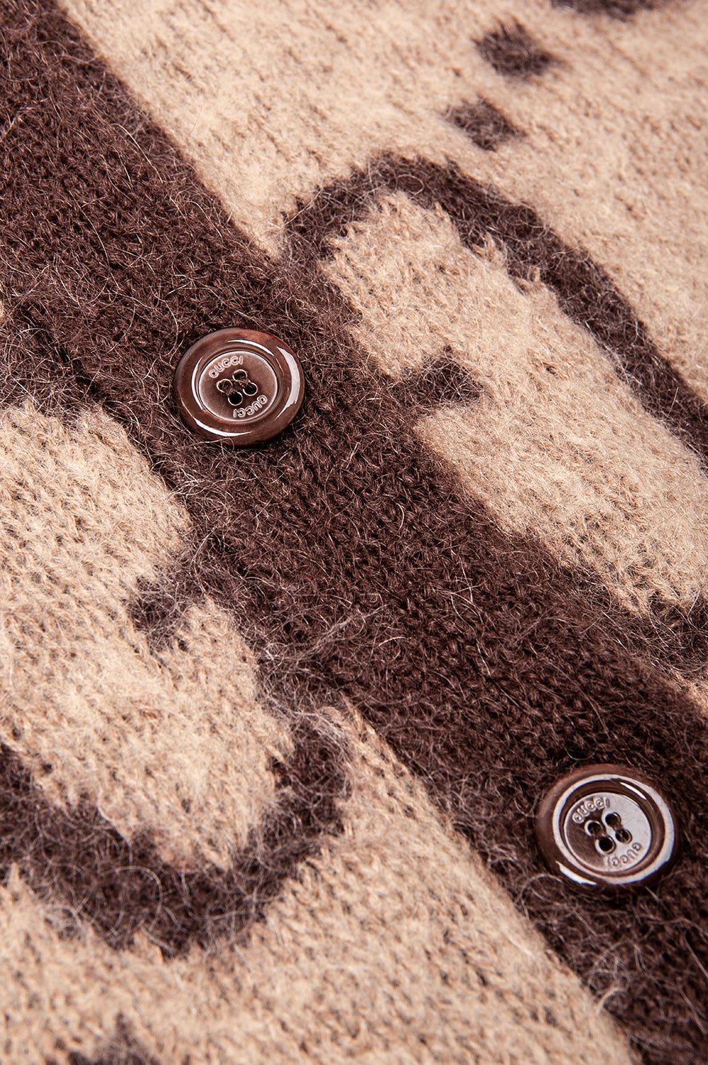 GUCCI GG Mohair Cardigan Brown GG