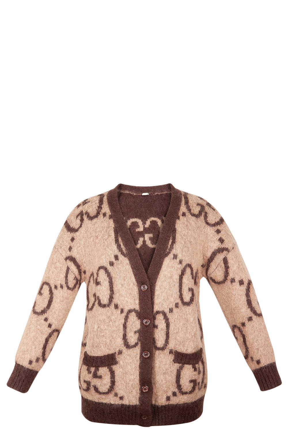 GUCCI GG Mohair Cardigan Brown GG