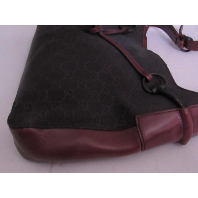 Gucci Tote Bag Newer Pursesdesigner Purses Brown Leather And Gg Leather Satchel