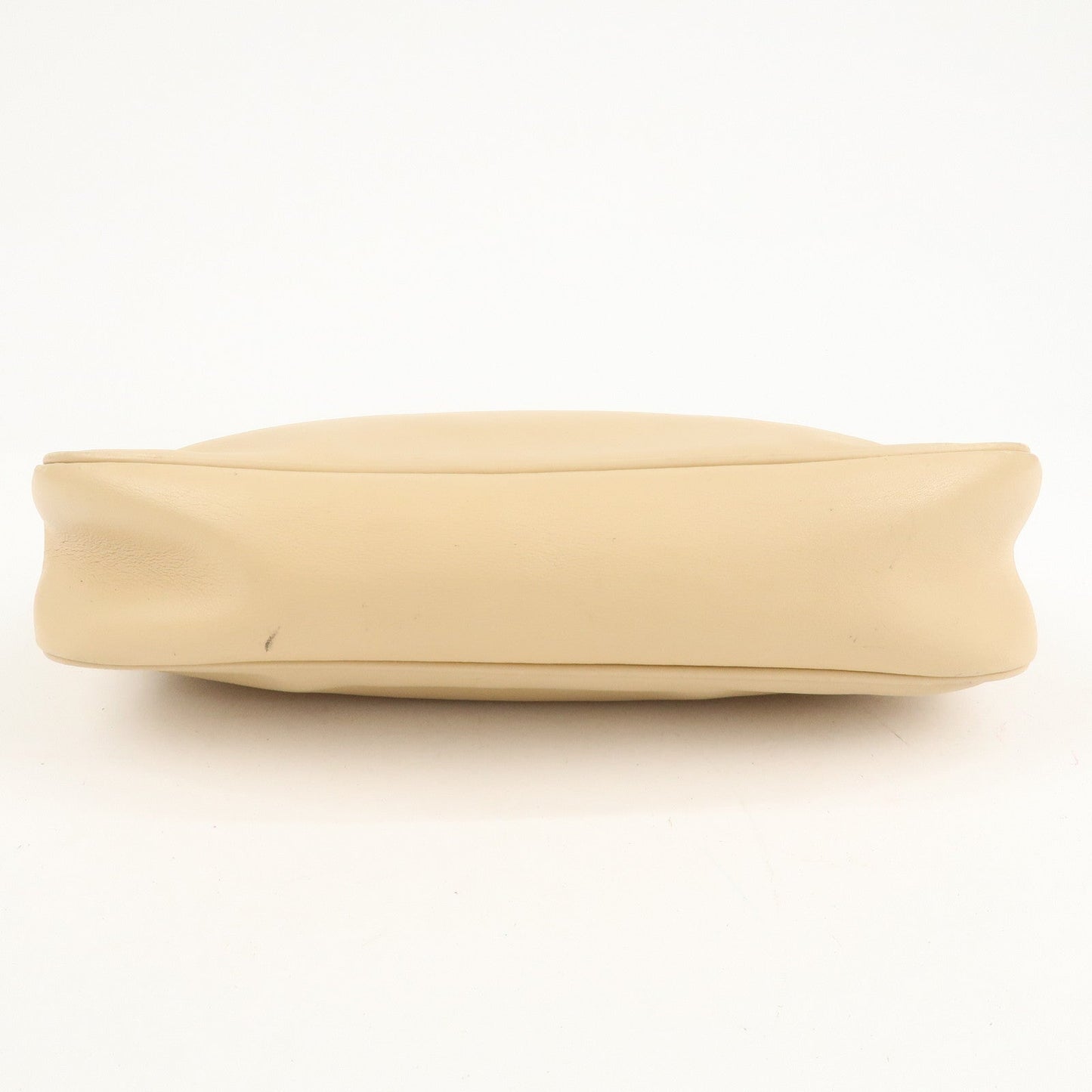 GUCCI Bamboo Leather Shoulder Bag Beige 001.3865