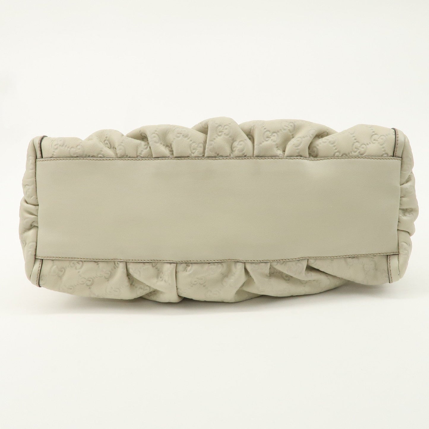 GUCCI Abbey Leather Shoulder Bag Ivory 189833