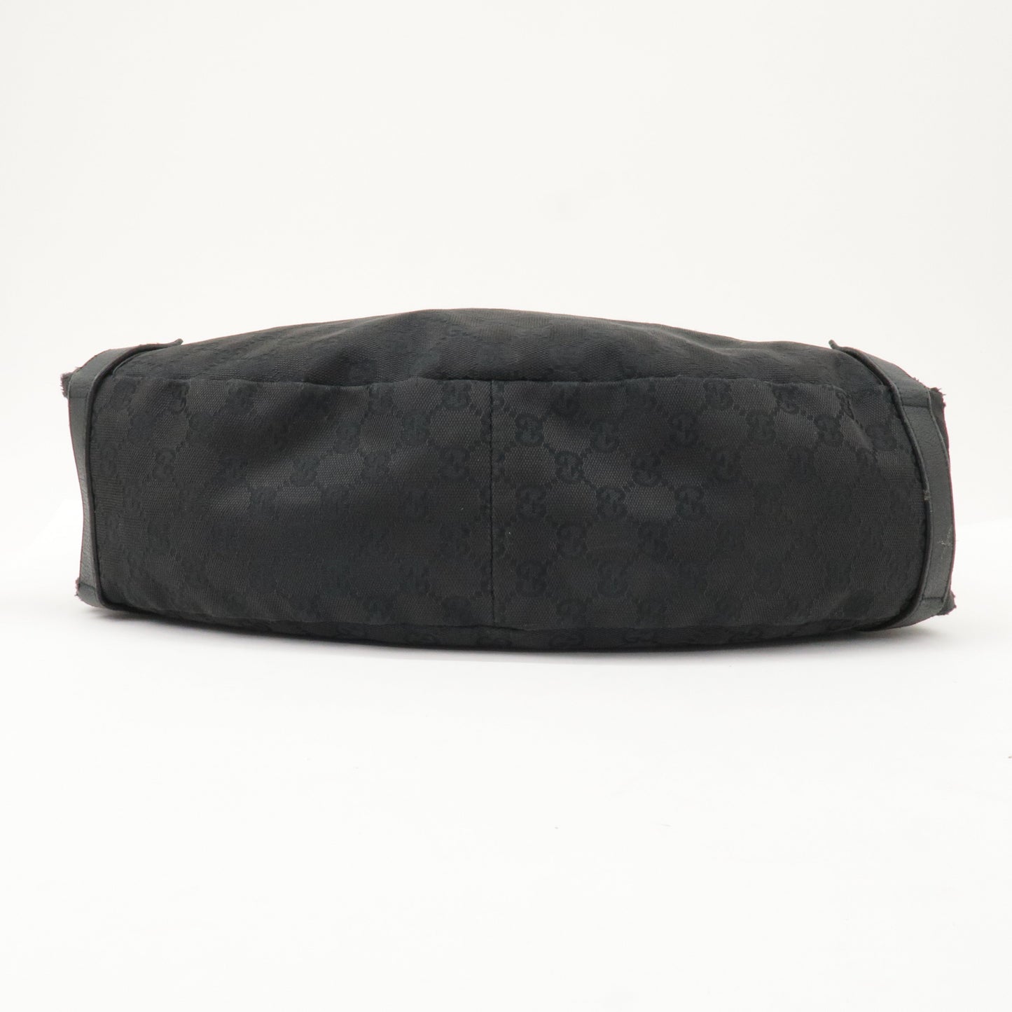 GUCCI Abbey GG Canvas Leather Tote Bag Shoulder Bag Black 130736