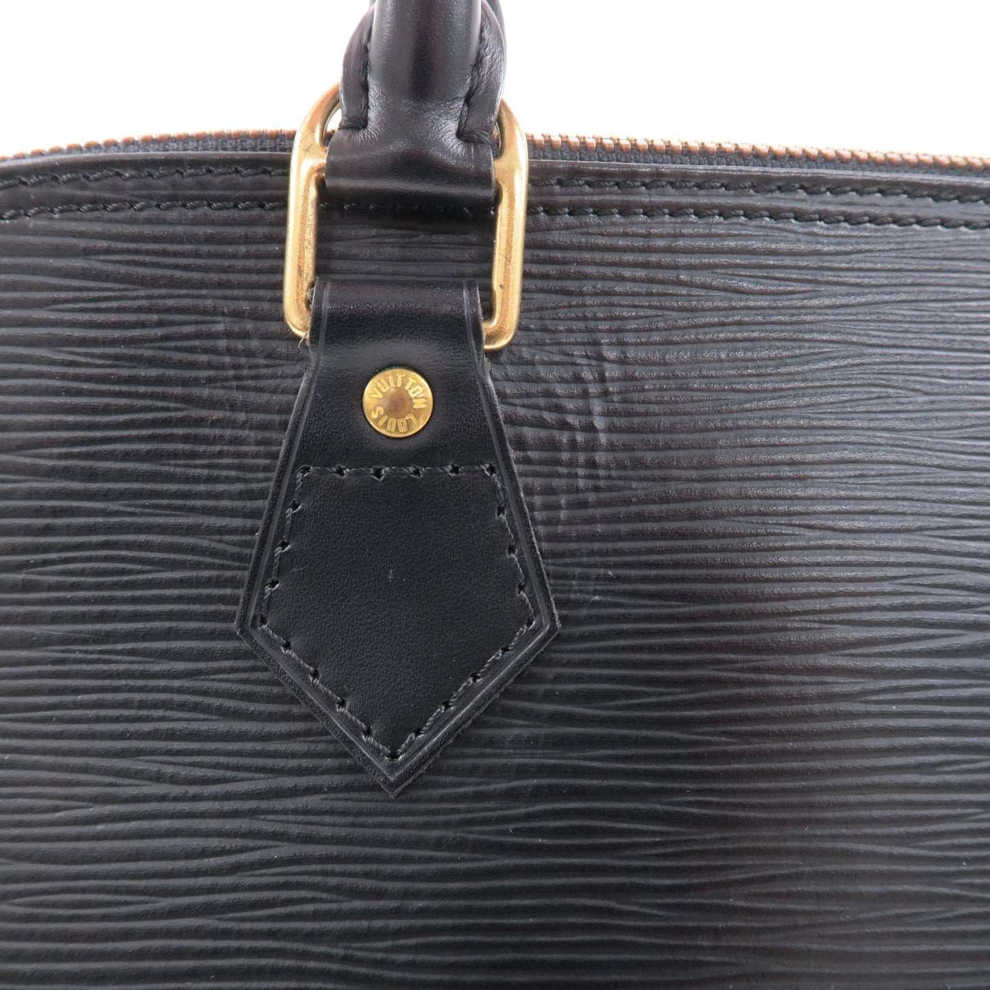 Louis Vuitton Epi Alma Hand Bag Noir Black M52142