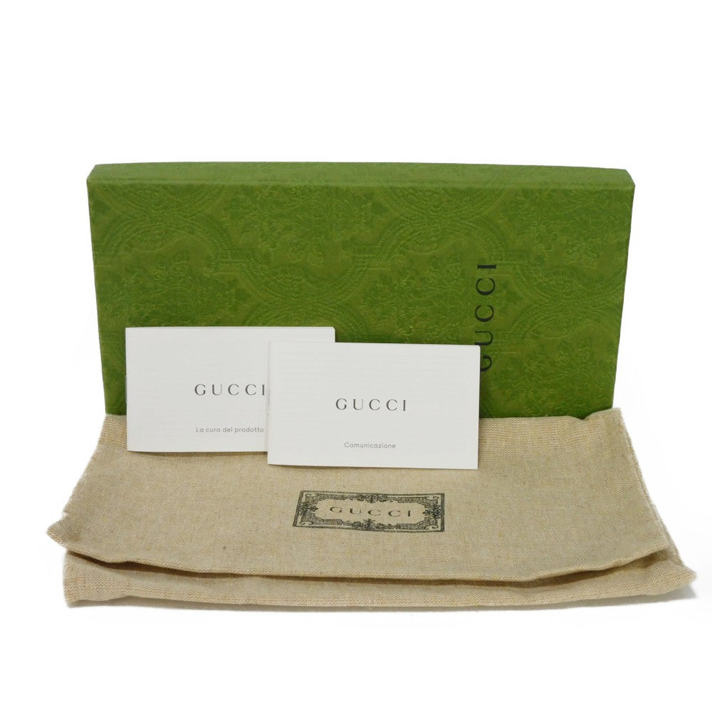GUCCI Long Wallet Purse 473928 CWC1N 1000 Signature leather black GG Shima Durian zip around wallet mens Used