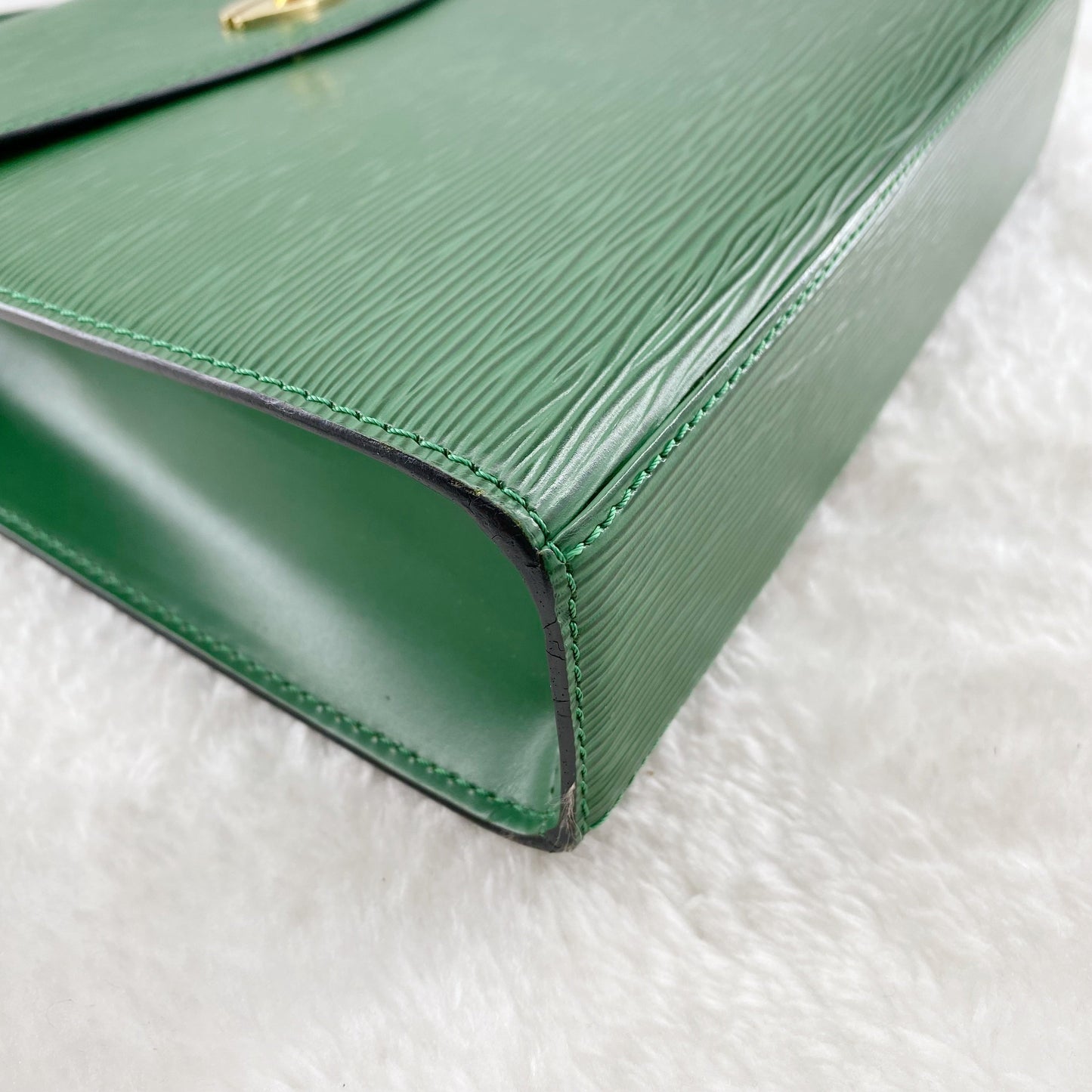 Louis Vuitton Green Leather Marlesherbes Bag