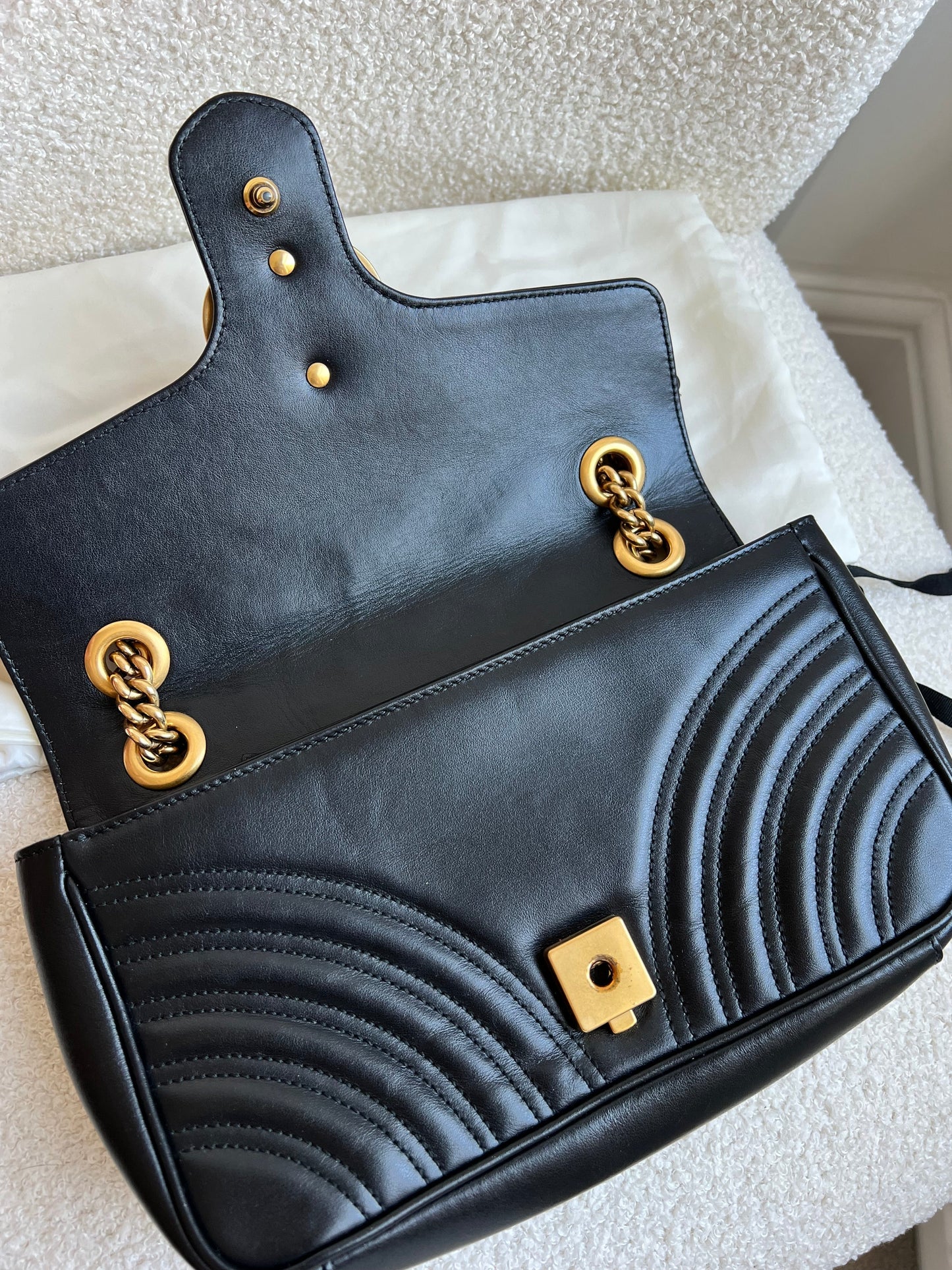 Gucci GG Black Marmont Small Shoulder Bag (RRP £1890)
