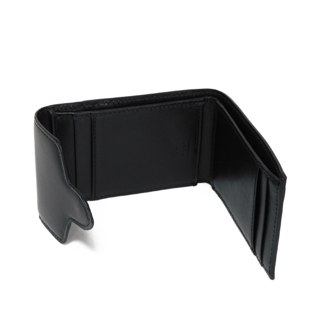GUCCI Bifold Wallet 658617 0YK0G 1000 Smooth Calfskin Leather black Horsebit 1955 Strap Wallet Women(Unisex) Used