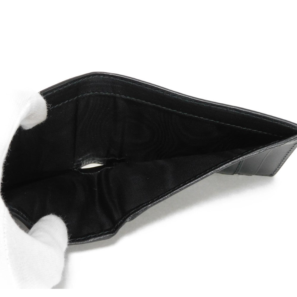 GUCCI Bifold Wallet 658617 0YK0G 1000 Smooth Calfskin Leather black Horsebit 1955 Strap Wallet Women(Unisex) Used