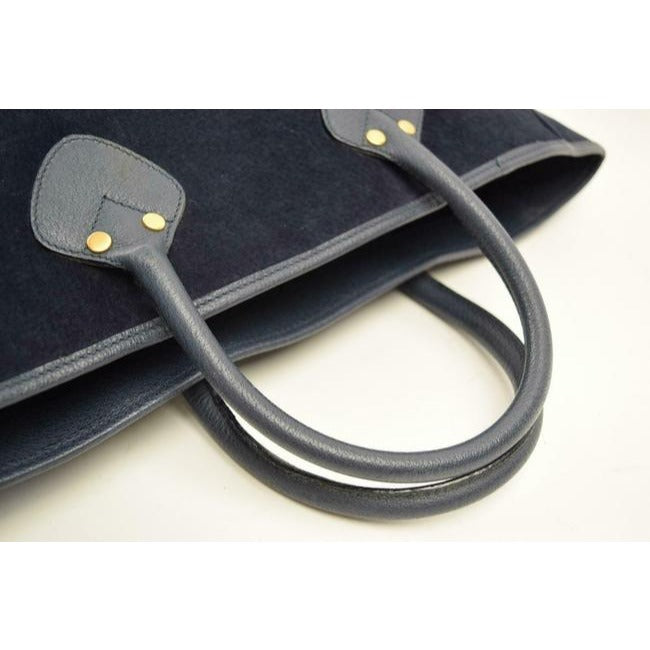 Gucci Xl Satchel Slate Blue Suede And Leather Tote