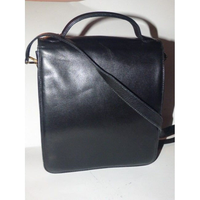Gucci black smooth leather early Lady Lock two-way