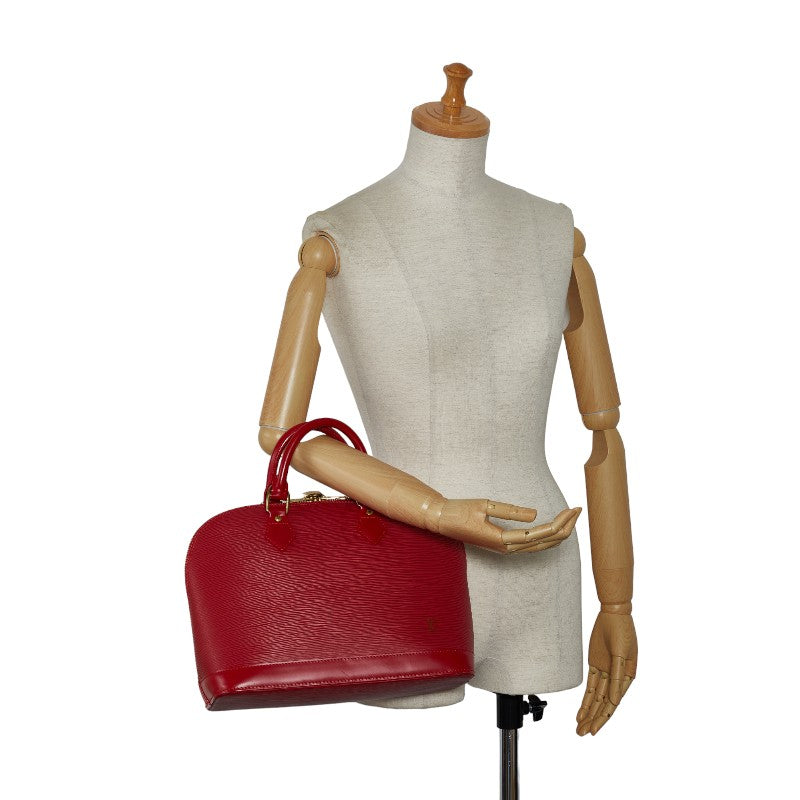 Louis Vuitton Epic Alma Bag Boston Bag M52147 Castilian Red Leather  Louis Vuitton