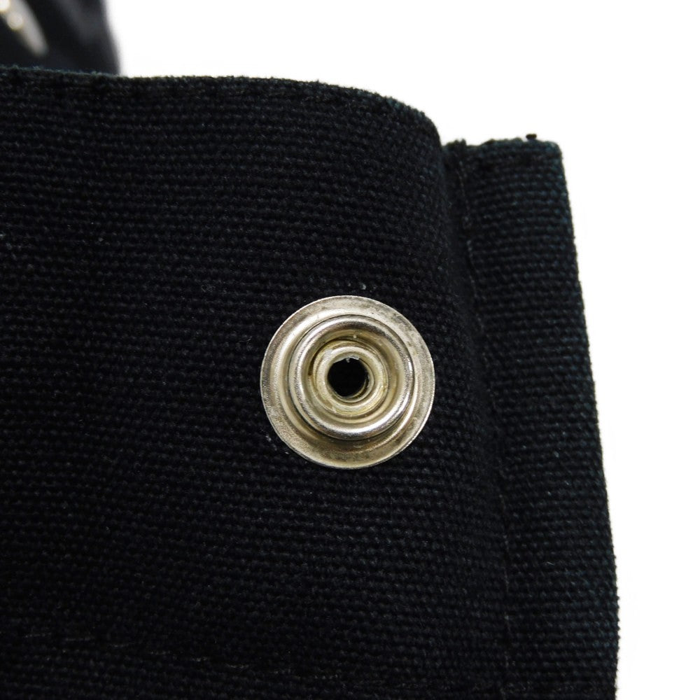 HERMES Tote Bag cotton Black x gray Serie button Fool Toe MM mens(Unisex) Used