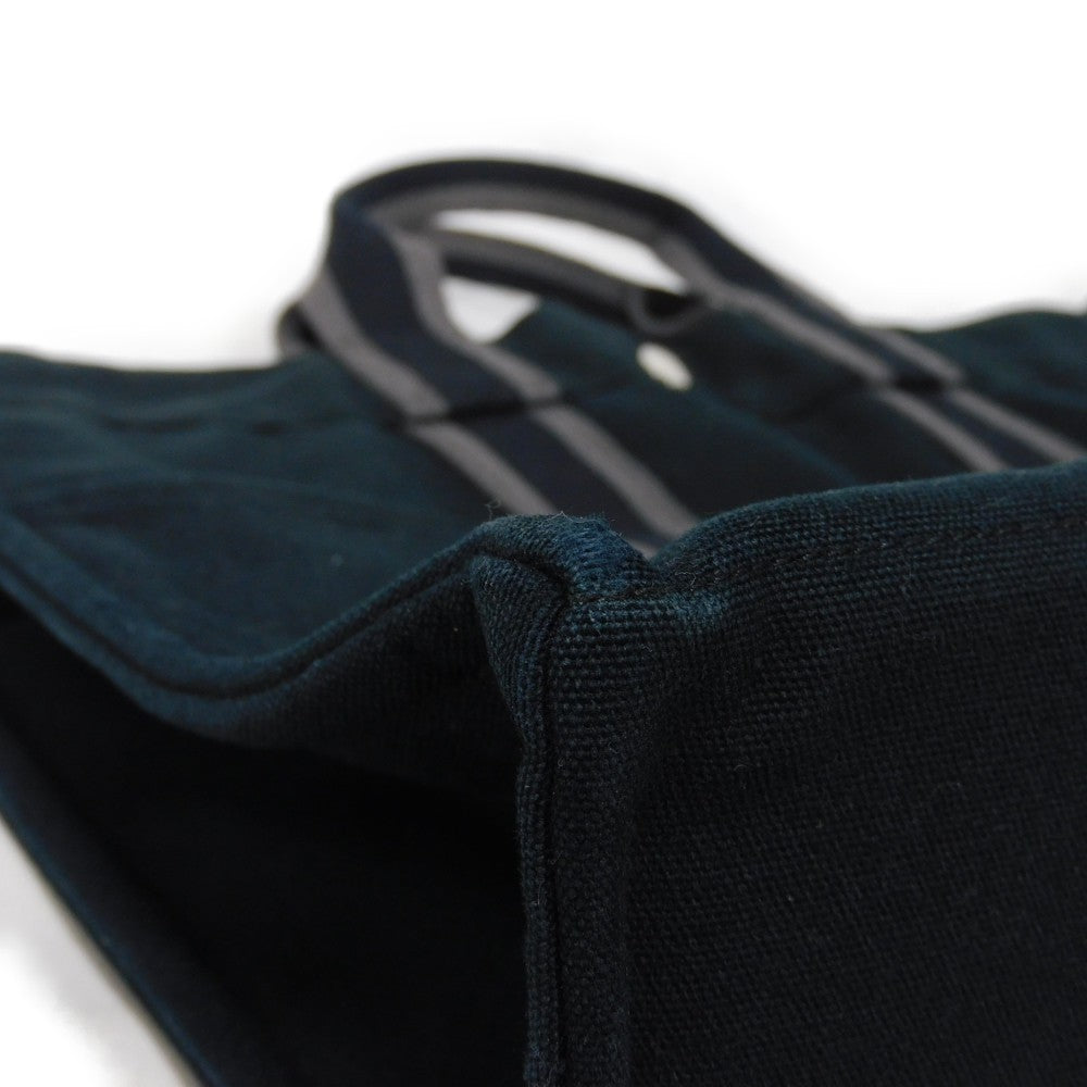 HERMES Tote Bag cotton Black x gray Serie button Fool Toe MM mens(Unisex) Used