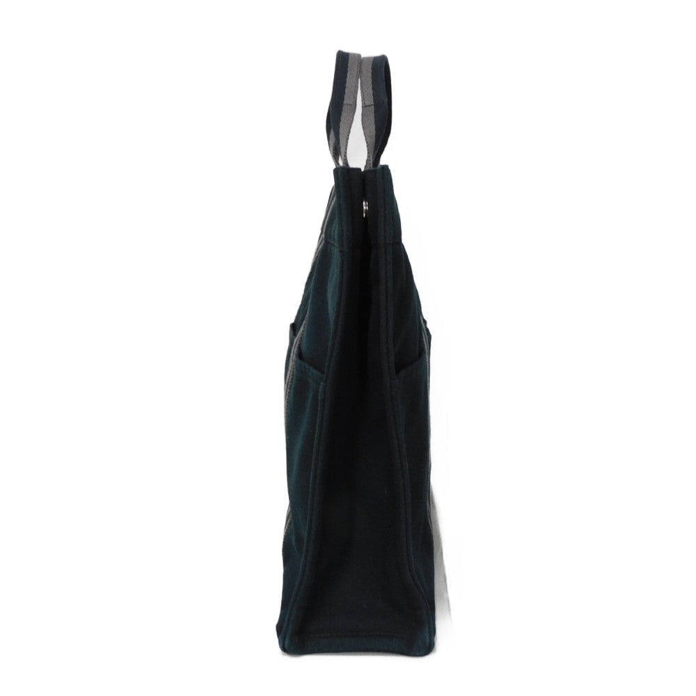 HERMES Tote Bag cotton Black x gray Serie button Fool Toe MM mens(Unisex) Used