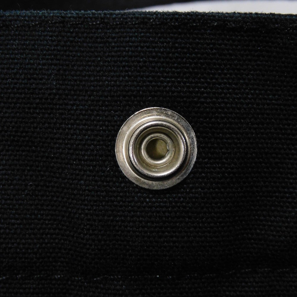 HERMES Tote Bag cotton Black x gray Serie button Fool Toe MM mens(Unisex) Used