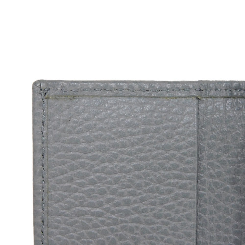 GUCCI Key case Key holder  456118 17WEN 1711 Textured leather Light gray 6-key case Key holder Petit Marmont GG Marmont Women(Unisex) Used