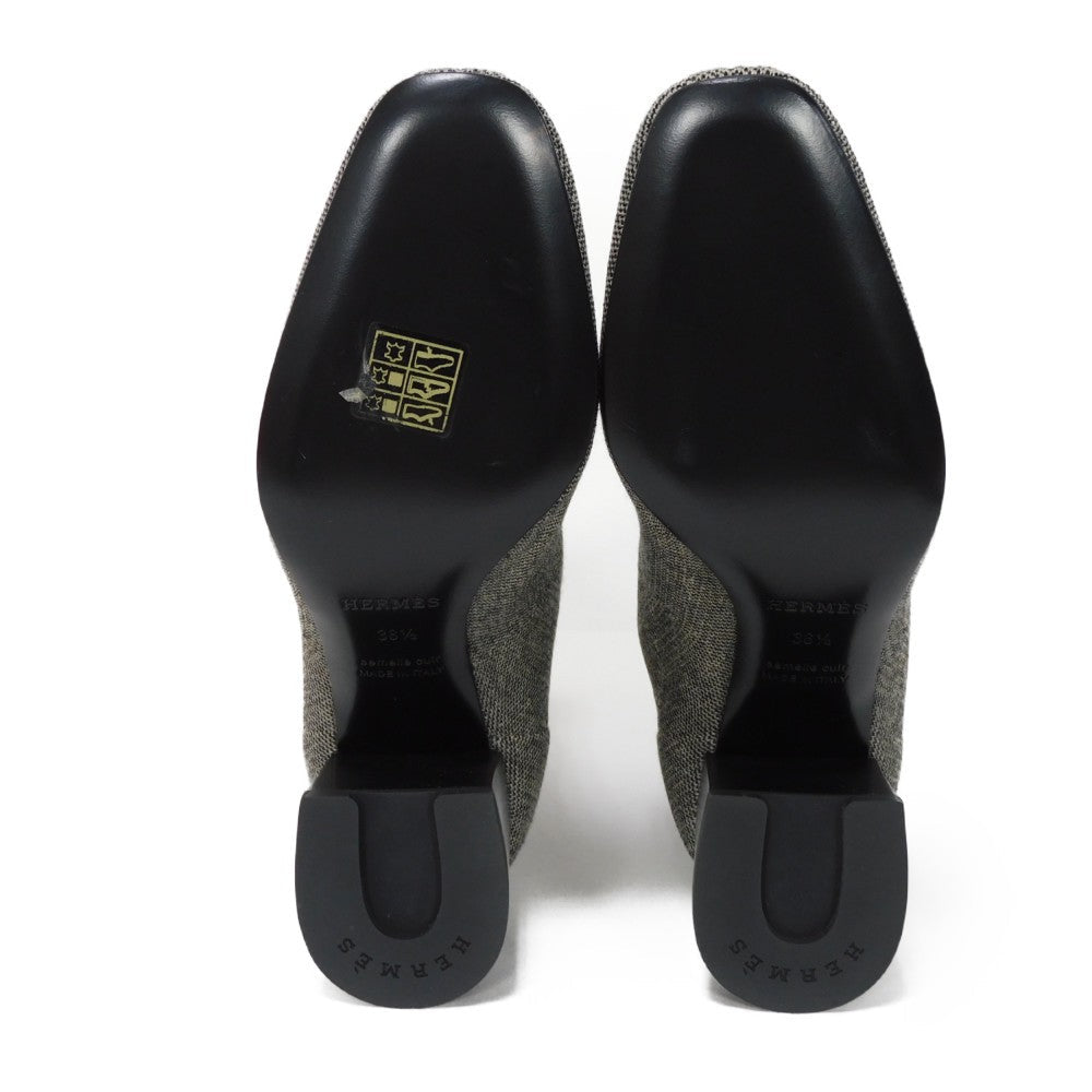 HERMES boots Technical fabric Notchyola Click Se Nue Vol Vert 60 Women 38 1/2 Used