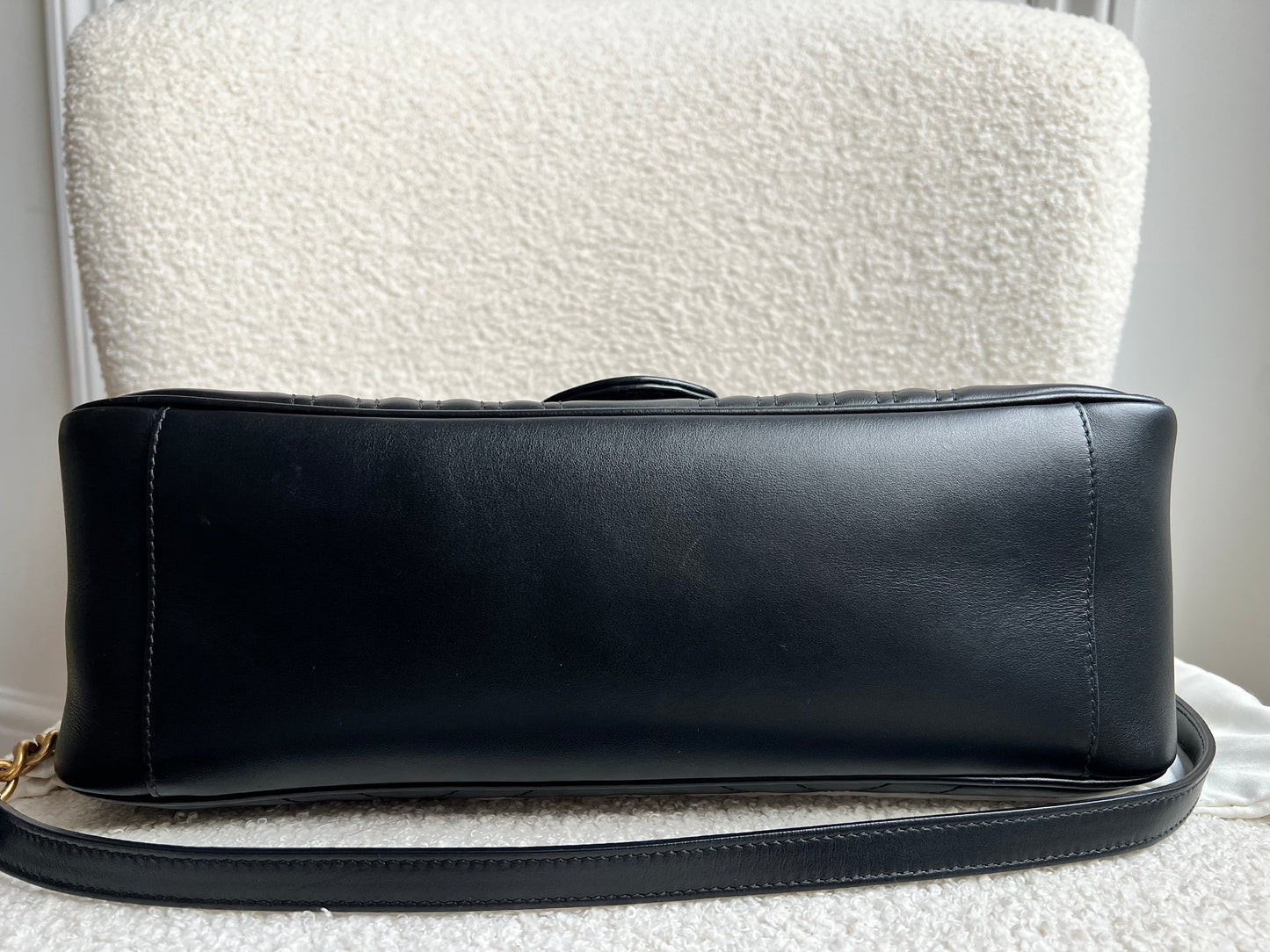 Gucci GG Black Marmont Medium Top Handle Bag (RRP £2290)