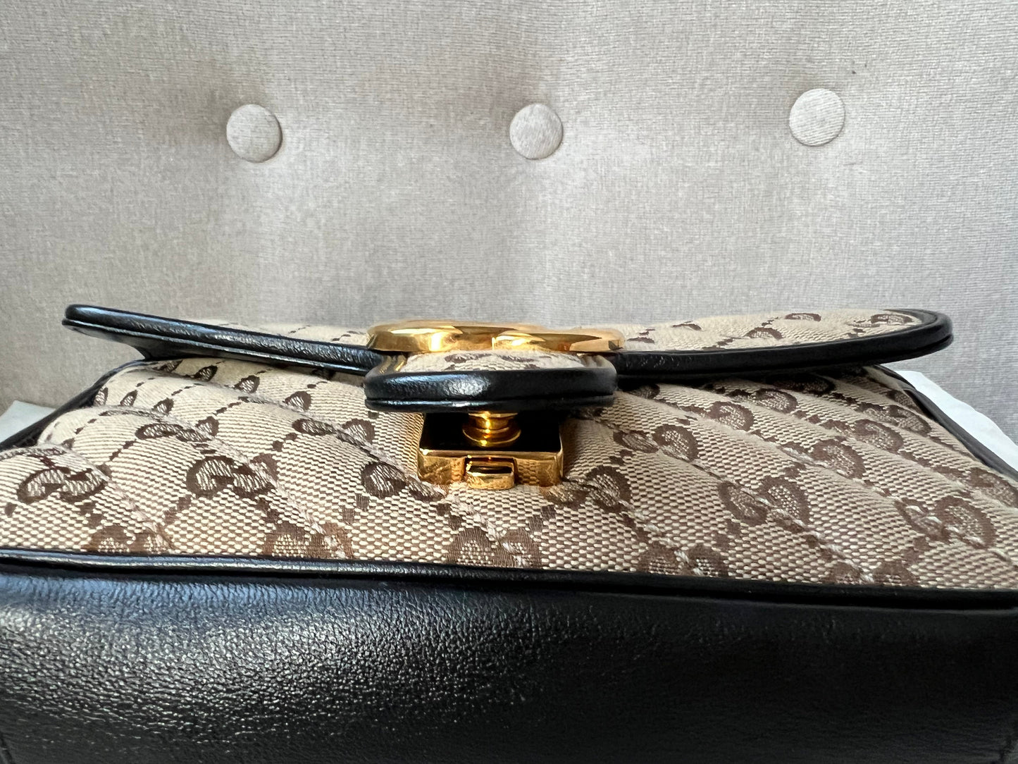 Gucci GG Beige Marmont Mini Shoulder Bag (RRP £1,470)
