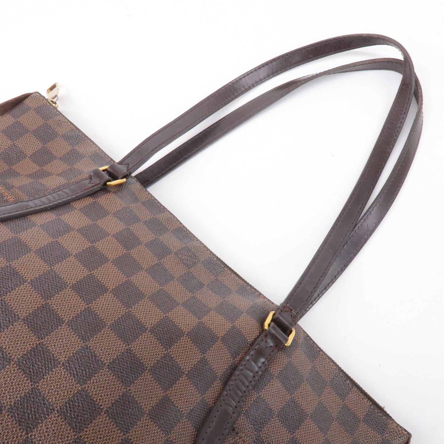 Louis Vuitton Damier Totally MM Shoulder Bag Brown N41281