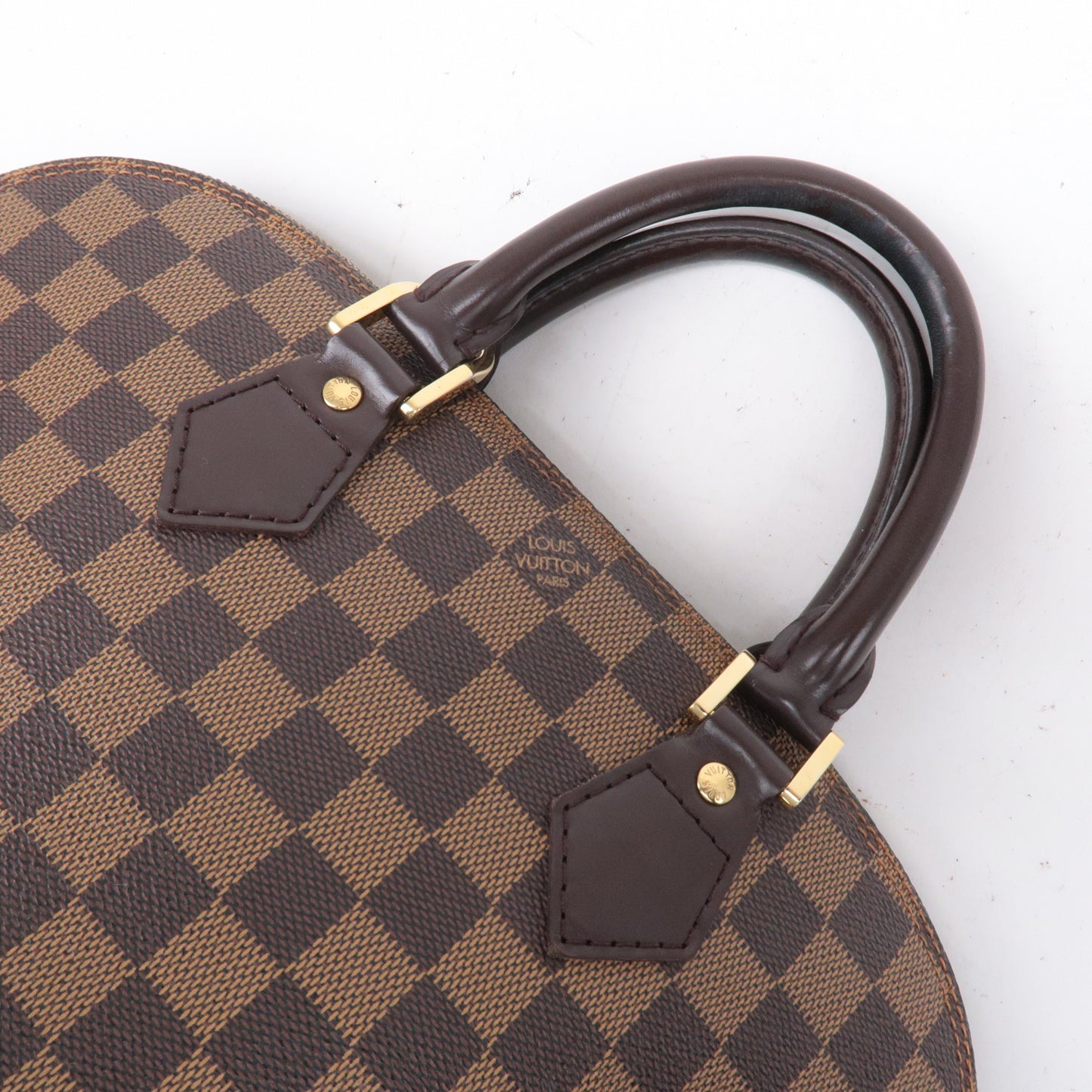 Louis Vuitton Damier Ebene Alma Hand Bag Brown N51131