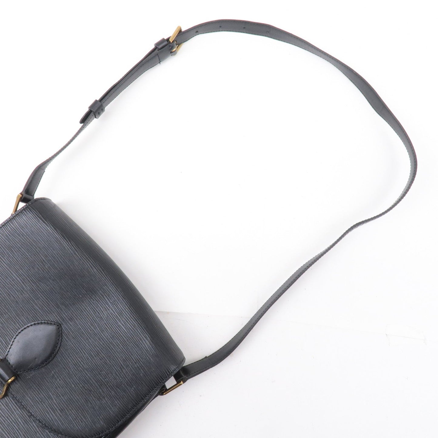 Louis Vuitton Epi Saint Cloud Shoulder Bag Black Noir M52192