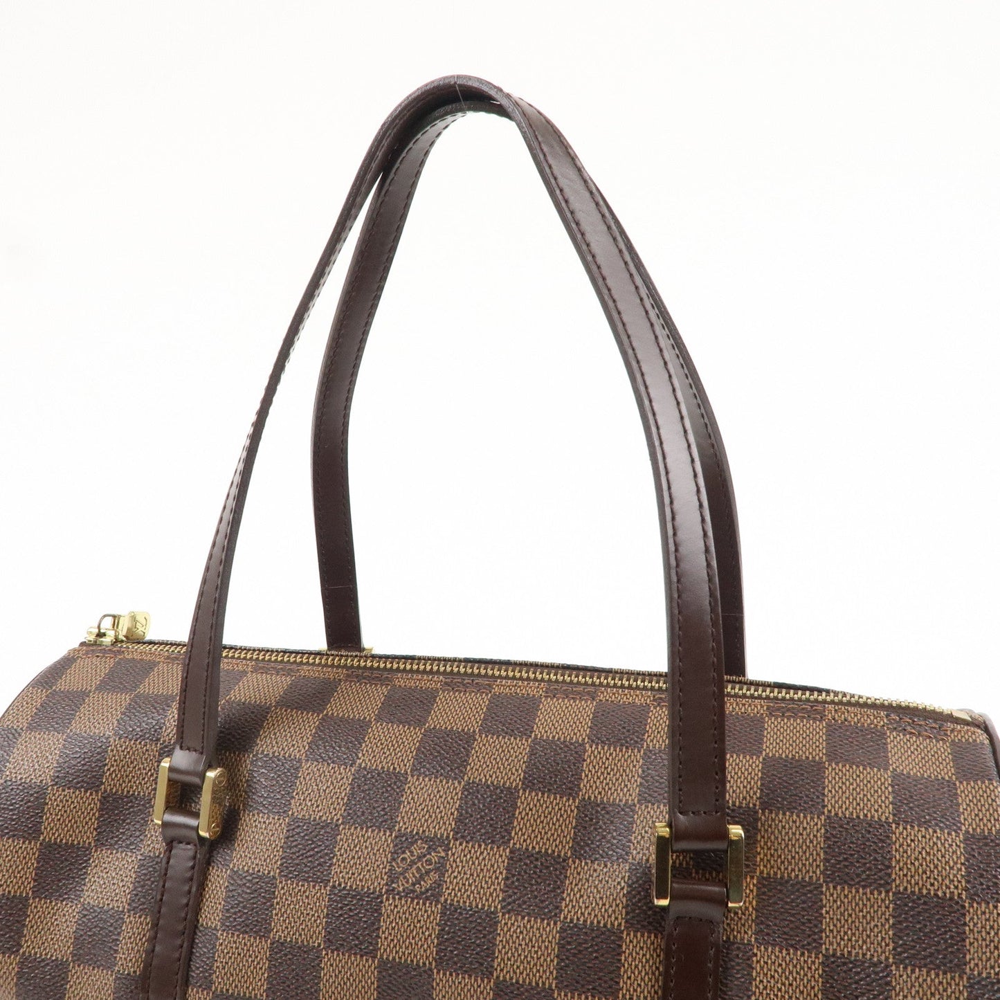 Authe Louis Vuitton Damier Papillon 30 Hand Bag & Pouch Brown N51303