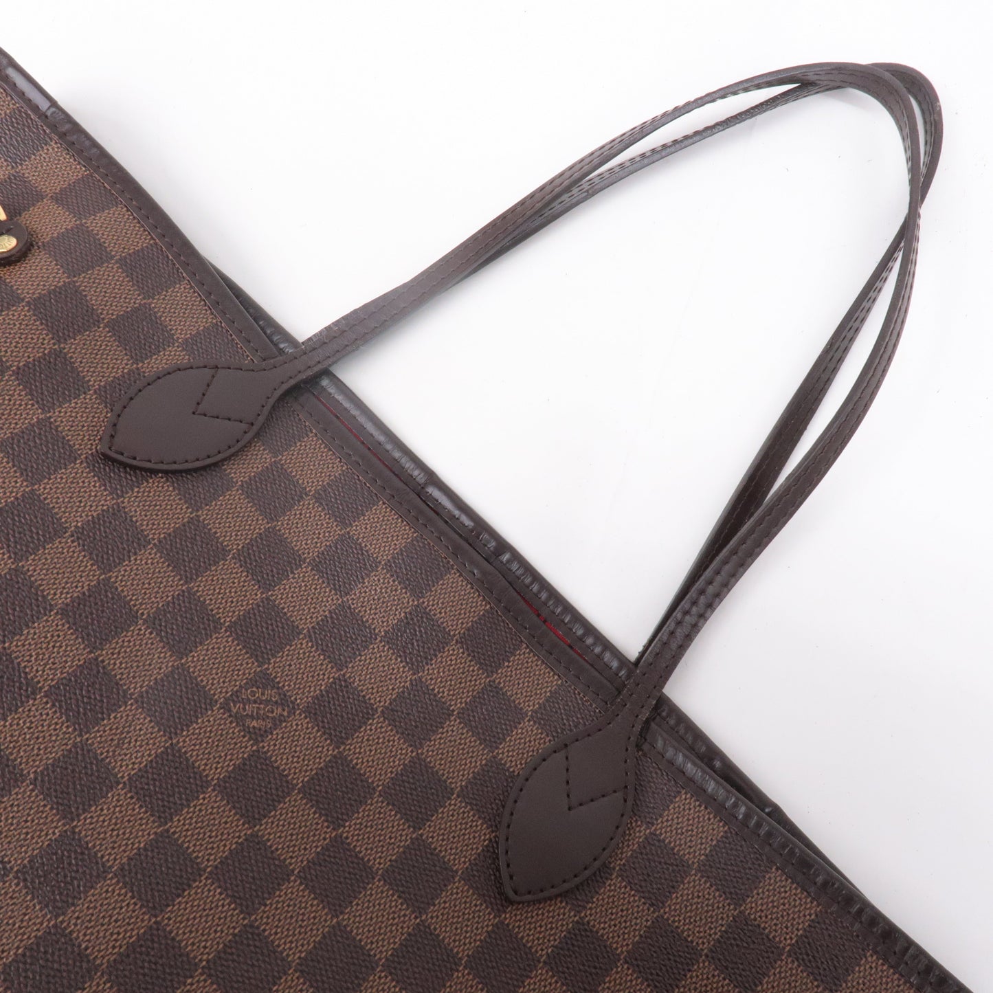 Louis Vuitton Damier Neverfull MM Tote Bag Brown N51105