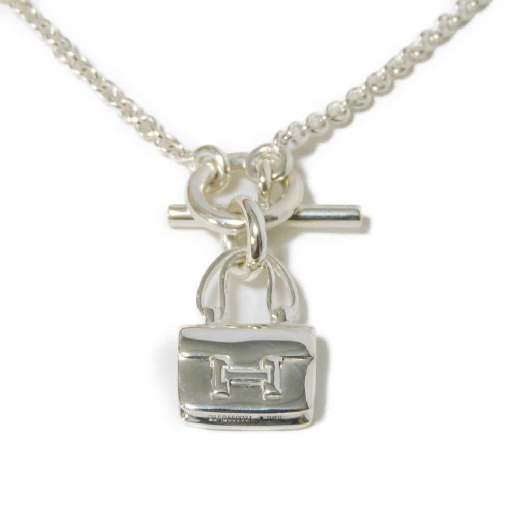 HERMES Necklace Ag925 Silver H mark Amulet Constance Women Used