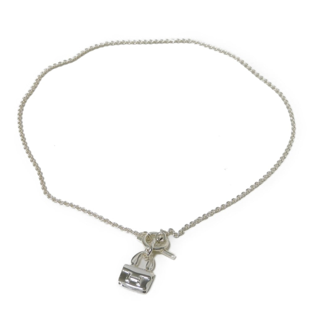 HERMES Necklace Ag925 Silver H mark Amulet Constance Women Used