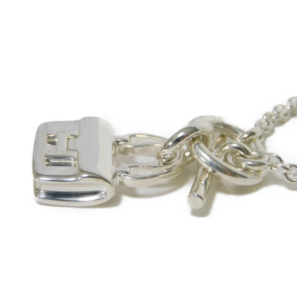 HERMES Necklace Ag925 Silver H mark Amulet Constance Women Used