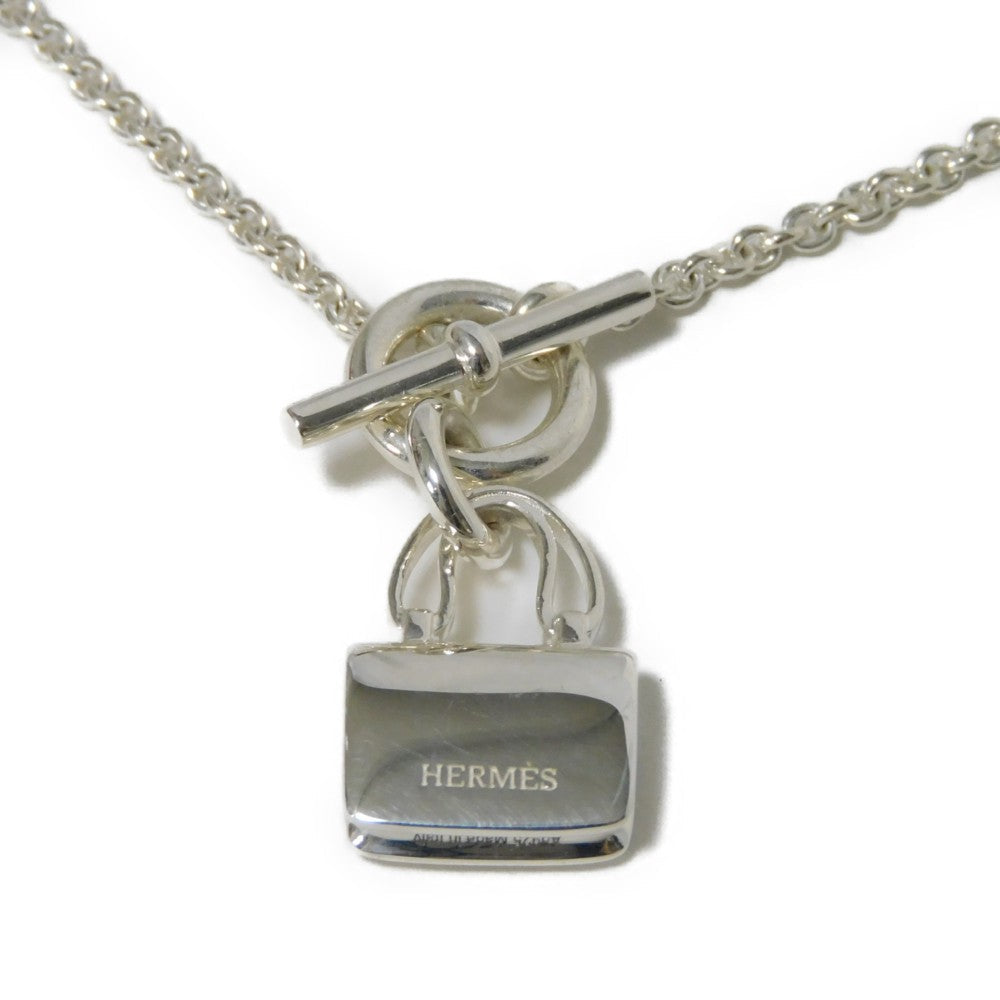 HERMES Necklace Ag925 Silver H mark Amulet Constance Women Used