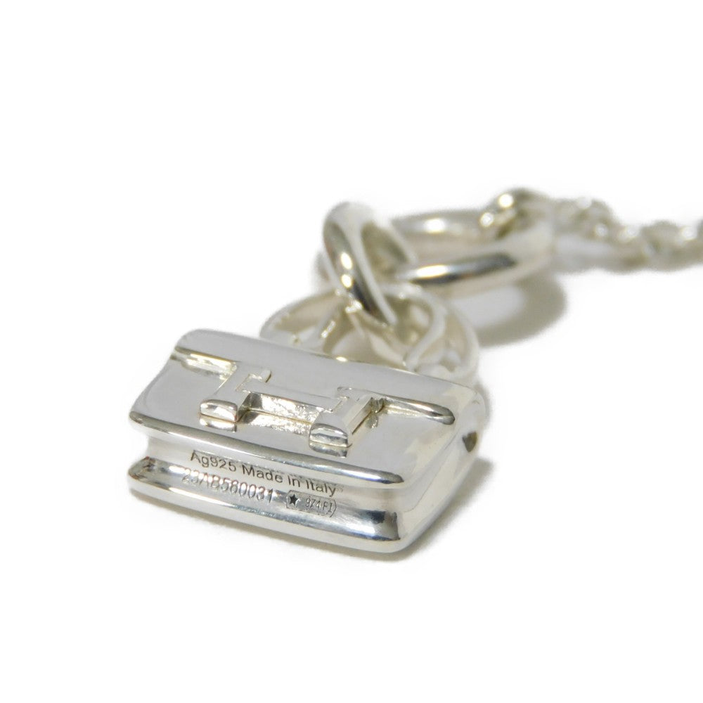 HERMES Necklace Ag925 Silver H mark Amulet Constance Women Used