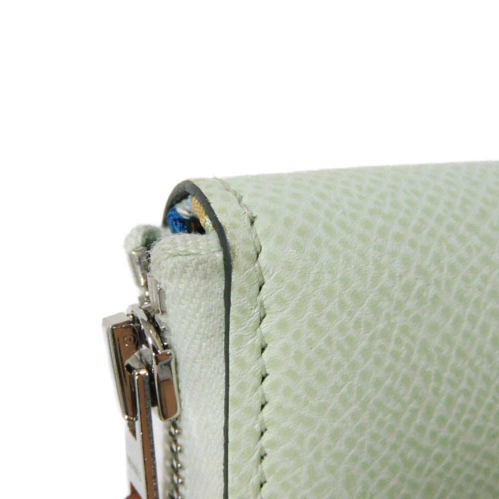 HERMES Coin case Epsom, Silk Veil Fizz Henri Berte Azap compact silk in Women Used