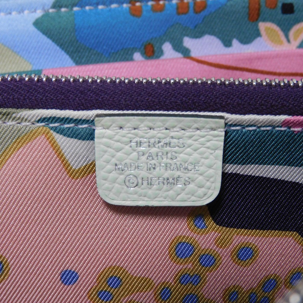 HERMES Coin case Epsom, Silk Veil Fizz Henri Berte Azap compact silk in Women Used
