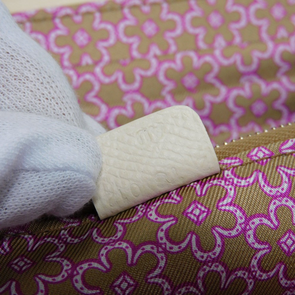 HERMES Long Wallet Purse Epsom, Silk Nata x Mauve Silvestre lucky daisy Azap Long Silk Inn Women Used