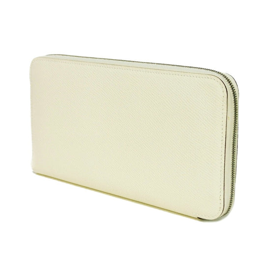 HERMES Long Wallet Purse Epsom, Silk Nata x Mauve Silvestre lucky daisy Azap Long Silk Inn Women Used