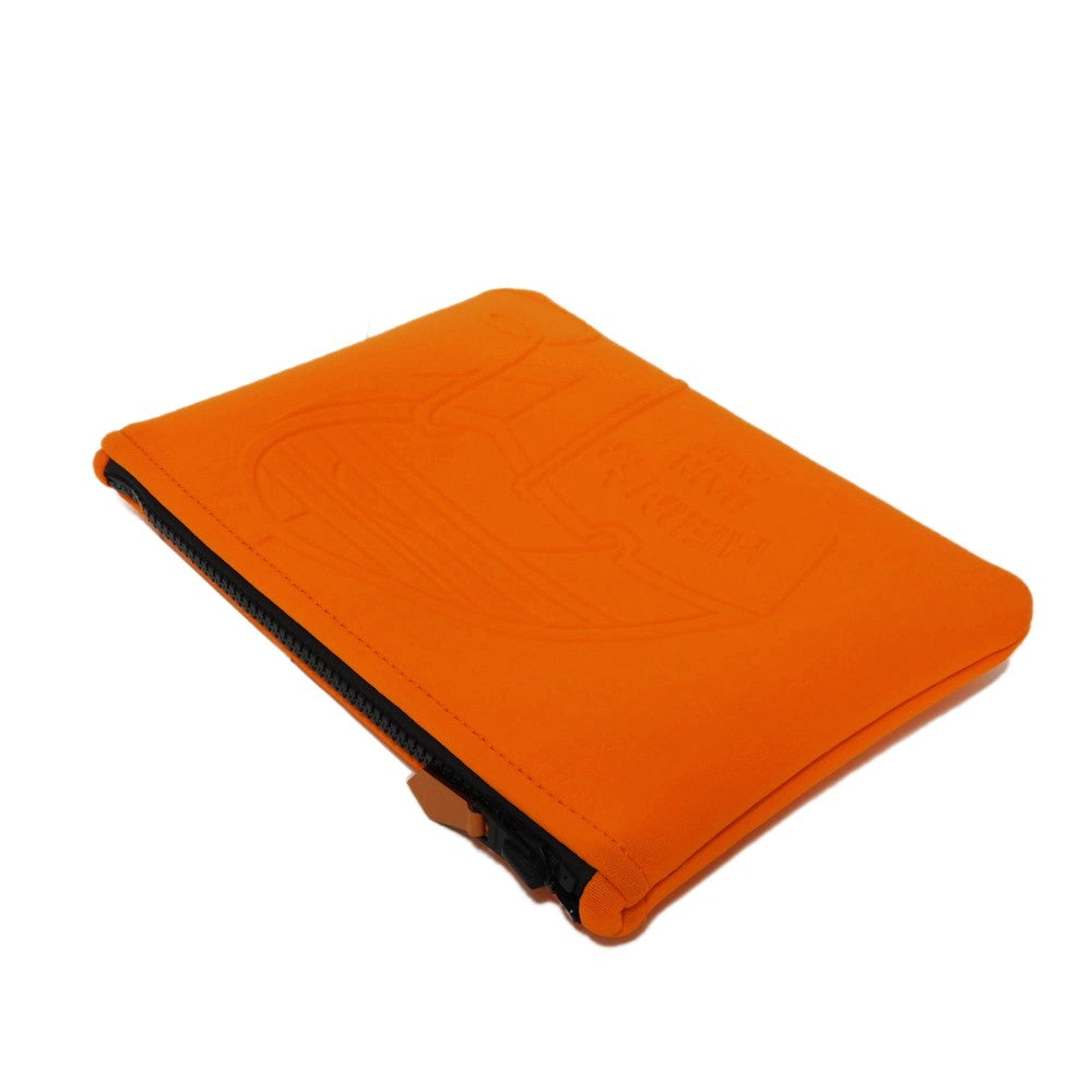 HERMES Clutch bag Polyamide (80%) x Elastane (20%) Orange Pierre Peron Neoban Thalassa PM Women(Unisex) Used