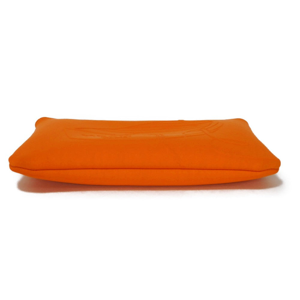 HERMES Clutch bag Polyamide (80%) x Elastane (20%) Orange Pierre Peron Neoban Thalassa PM Women(Unisex) Used